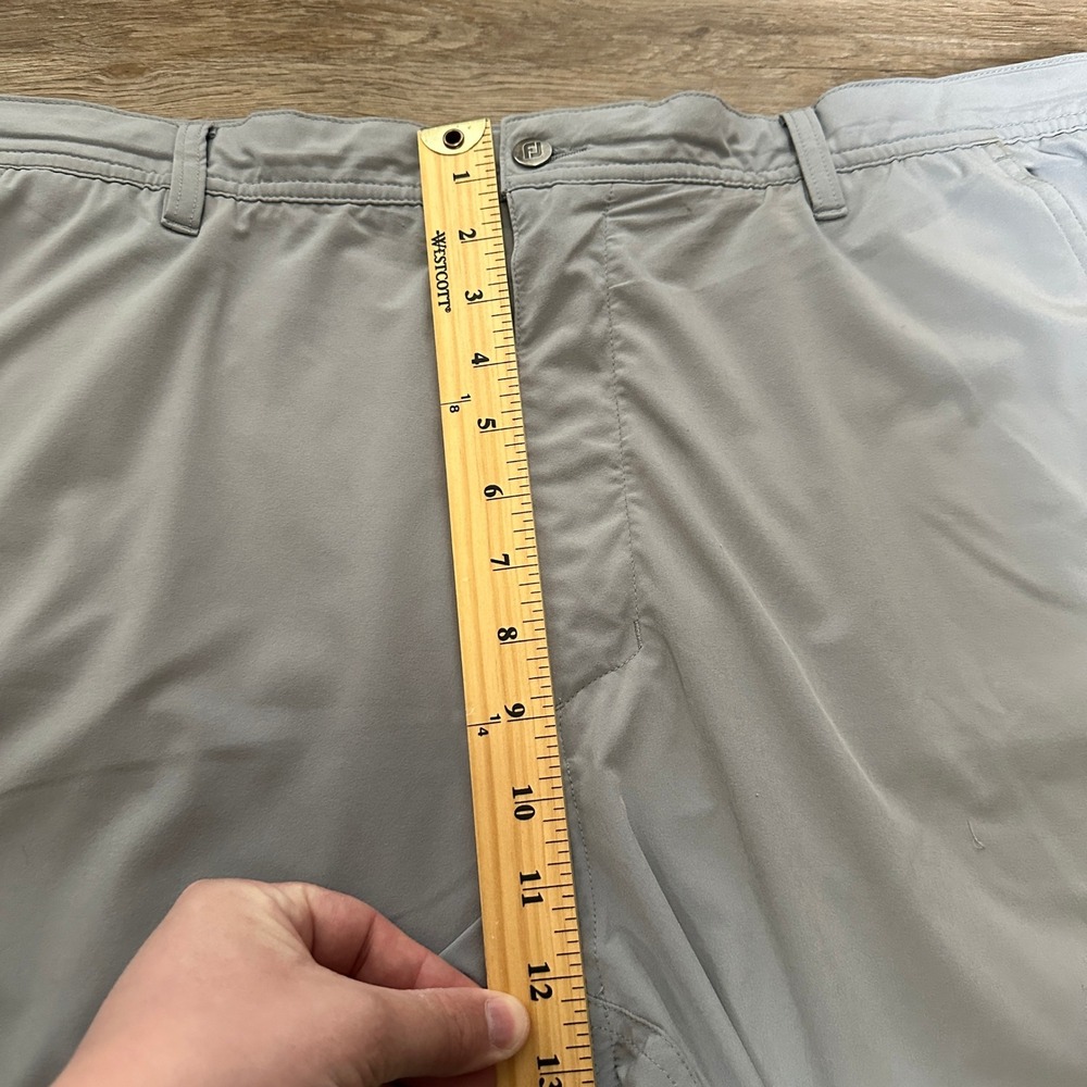 FootJoy Mens Golf Shorts Gray Performance Stretch Flat Front W36 0802 - Picture 3 of 8